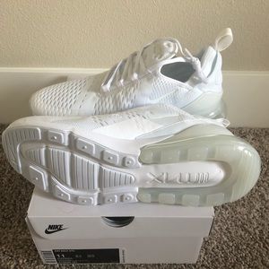 Brand New - Nike air max 270 Triple whites size 11